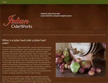 Tablet Screenshot of julianciderworks.com